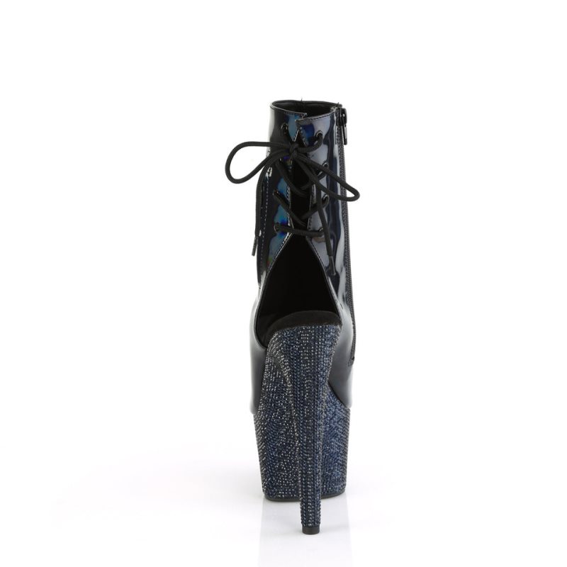 Pleaser Bejeweled-1018DM-7 Laarzen Dames Zwart | XDKPO-BE