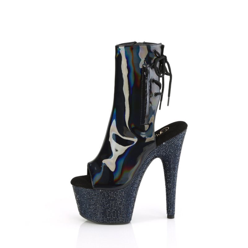 Pleaser Bejeweled-1018DM-7 Laarzen Dames Zwart | XDKPO-BE