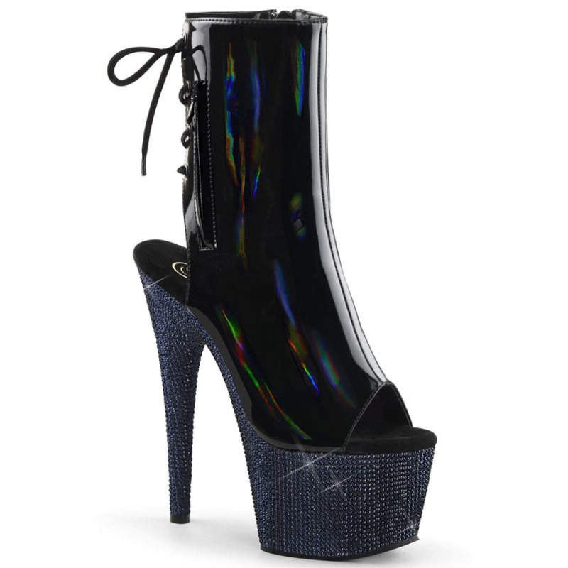 Pleaser Bejeweled-1018DM-7 Laarzen Dames Zwart | XDKPO-BE