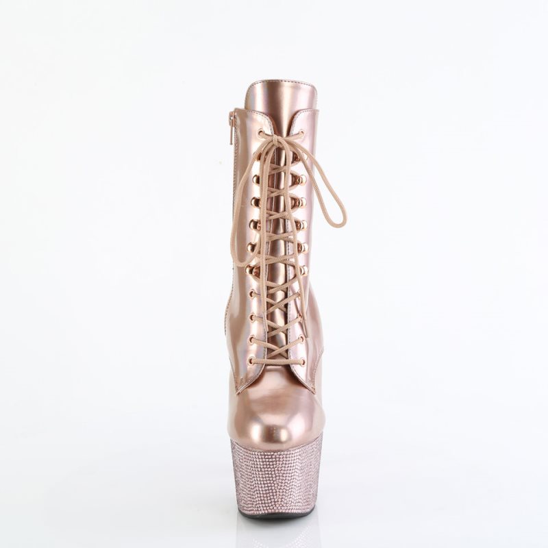 Pleaser Bejeweled-1020-7 Laarzen Dames Roze Goud | CKSJE-BE