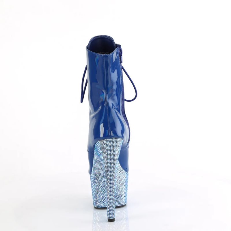 Pleaser Bejeweled-1021-7 Laarzen Dames Blauw | GWVOU-BE