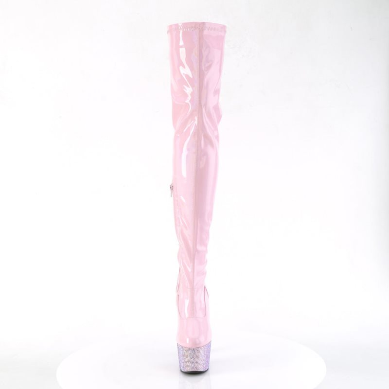 Pleaser Bejeweled-3000-7 Hoge Hakken Dames Roze | RIXWU-BE
