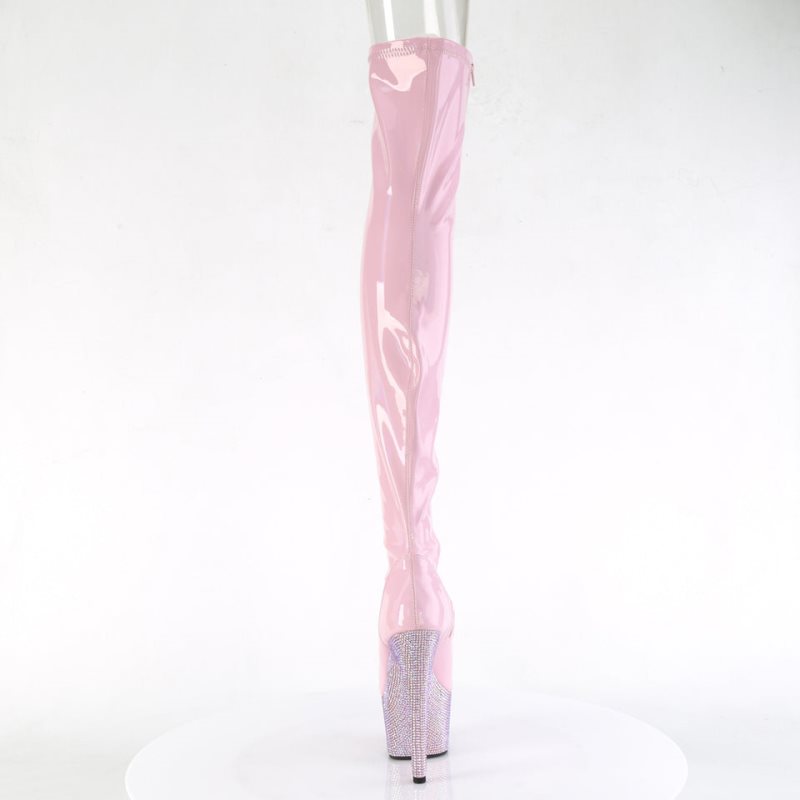 Pleaser Bejeweled-3011-7 Hoge Hakken Dames Roze | ZSEIB-BE