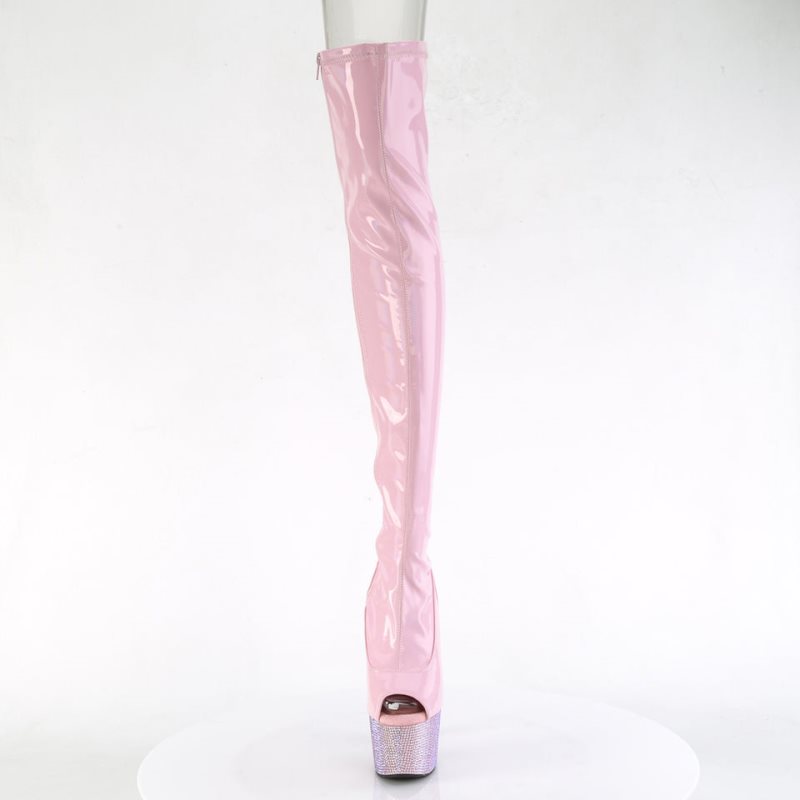 Pleaser Bejeweled-3011-7 Hoge Hakken Dames Roze | ZSEIB-BE