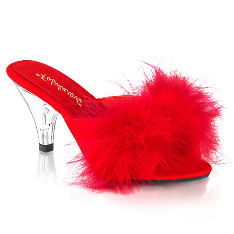 Pleaser Belle-301F Badslippers Dames Rood | RDZXG-BE