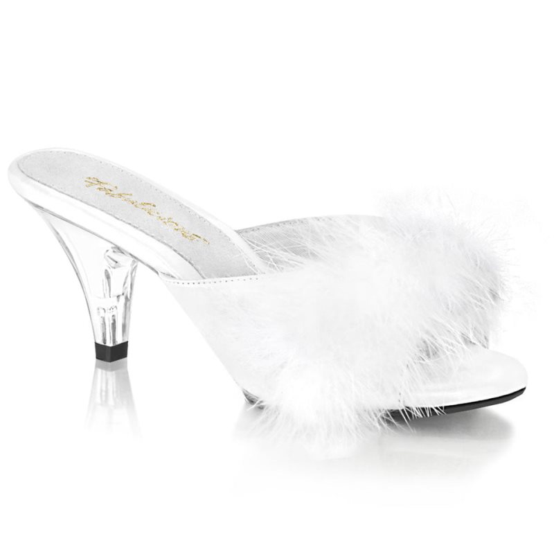 Pleaser Belle-301F Badslippers Dames Wit | FHDVR-BE