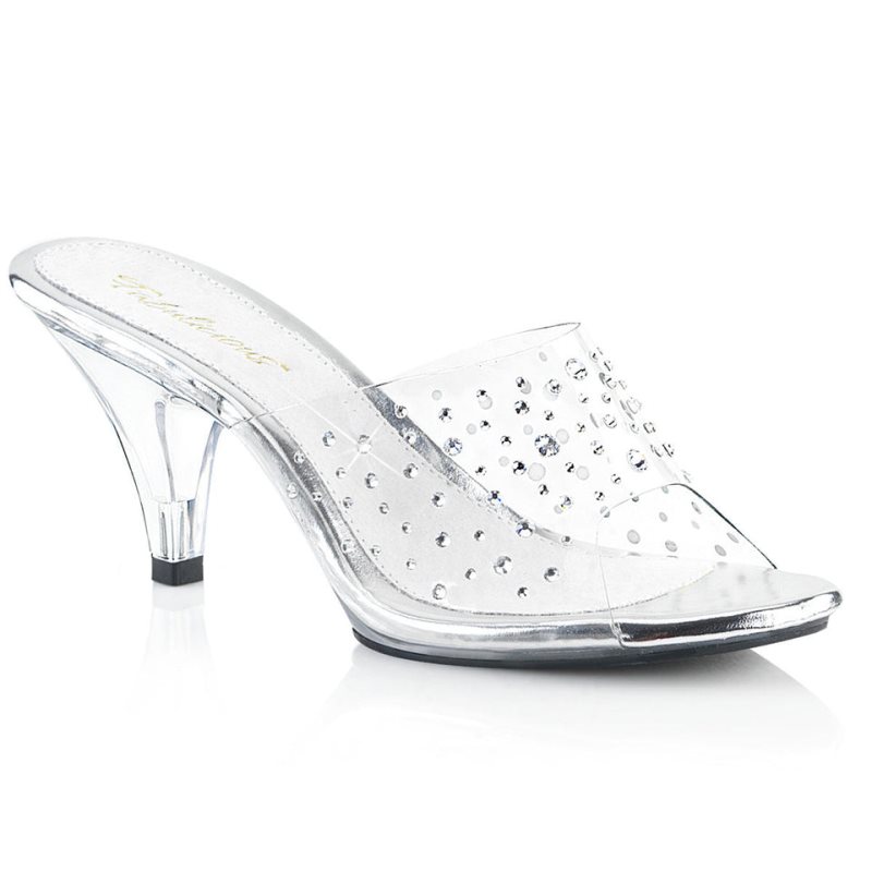 Pleaser Belle-301RS Badslippers Dames Clear | VNEHO-BE