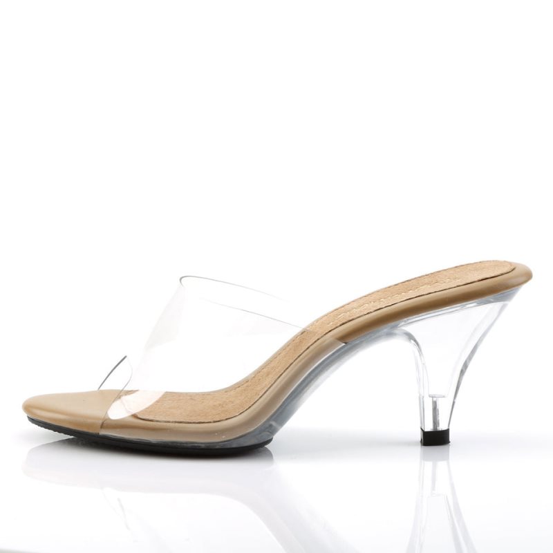 Pleaser Belle-301 Badslippers Dames Bruin | HZXGC-BE