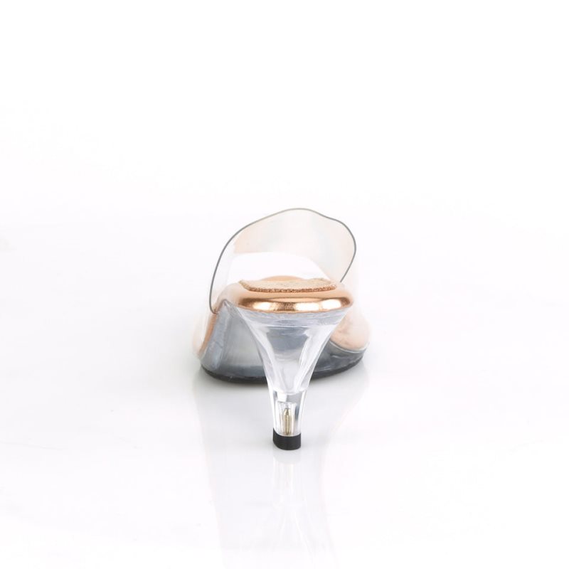 Pleaser Belle-301 Badslippers Dames Roze Goud | ARGID-BE