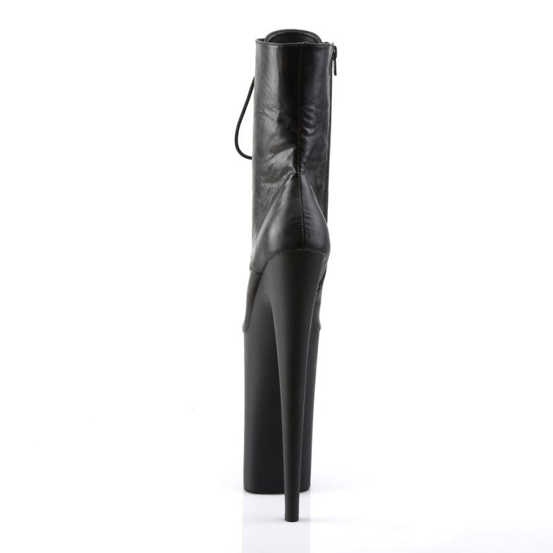 Pleaser Beyond-1020 Vegan Leather Laarzen Dames Zwart | NLECI-BE