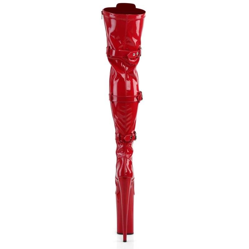 Pleaser Beyond-3028 Hoge Hakken Dames Rood | KNEMA-BE