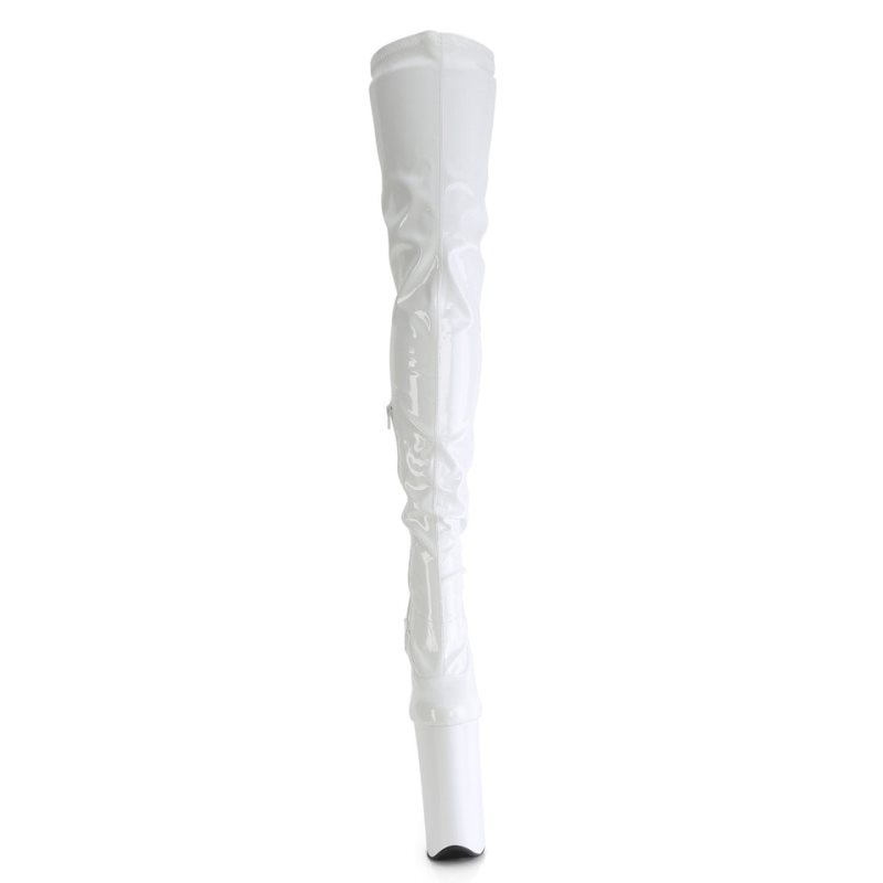 Pleaser Beyond-4000 Hoge Hakken Dames Wit | MWZLQ-BE