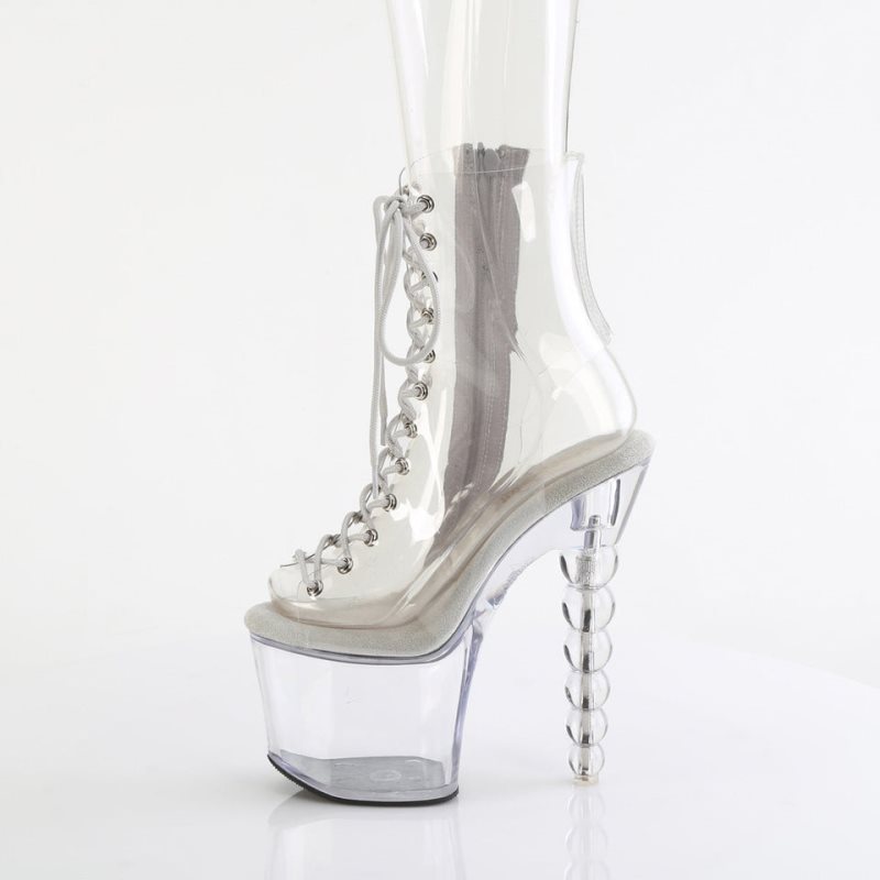 Pleaser Bliss-1016C Laarzen Dames Clear | KZQCR-BE