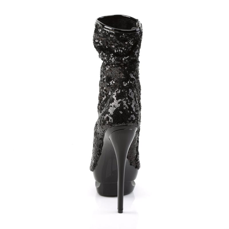 Pleaser Blondie-R-1008 Laarzen Dames Zwart | RNQWP-BE