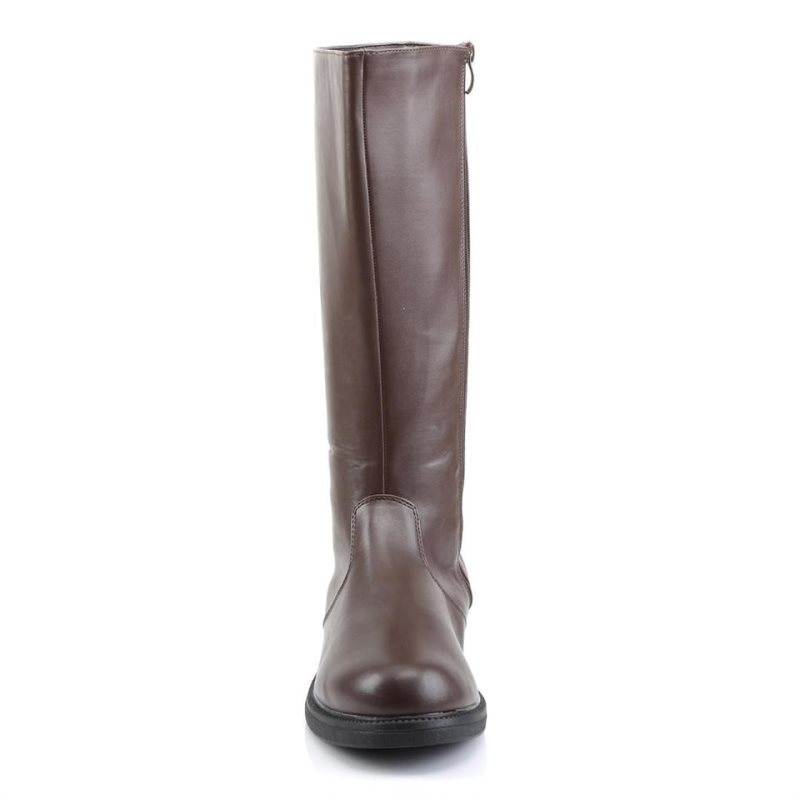 Pleaser Captain-100 Knie Laarzen Heren Bruin | XAWMD-BE