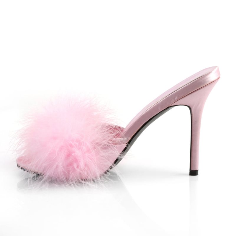 Pleaser Classique-01F Badslippers Dames Roze | RMBHX-BE