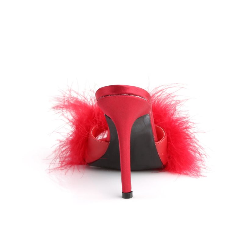 Pleaser Classique-01F Badslippers Dames Rood | LGTOH-BE