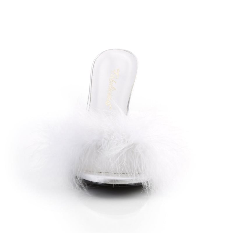 Pleaser Classique-01F Badslippers Dames Wit | ZHWXP-BE