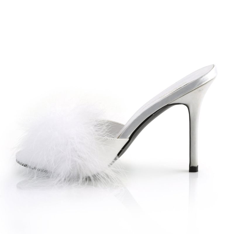 Pleaser Classique-01F Badslippers Dames Wit | ZHWXP-BE
