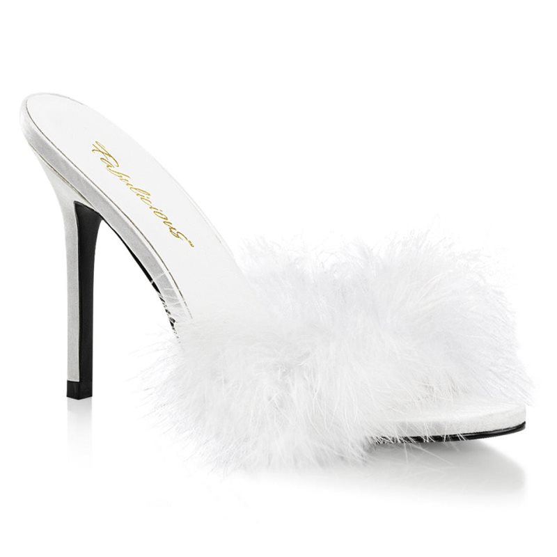 Pleaser Classique-01F Badslippers Dames Wit | ZHWXP-BE