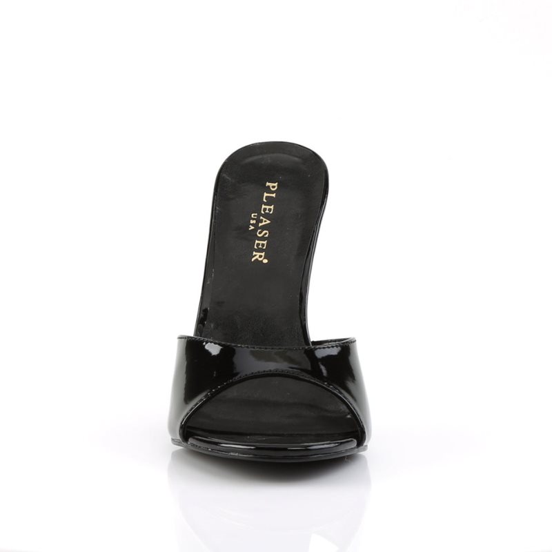 Pleaser Classique-01 Badslippers Dames Zwart | OVJLM-BE