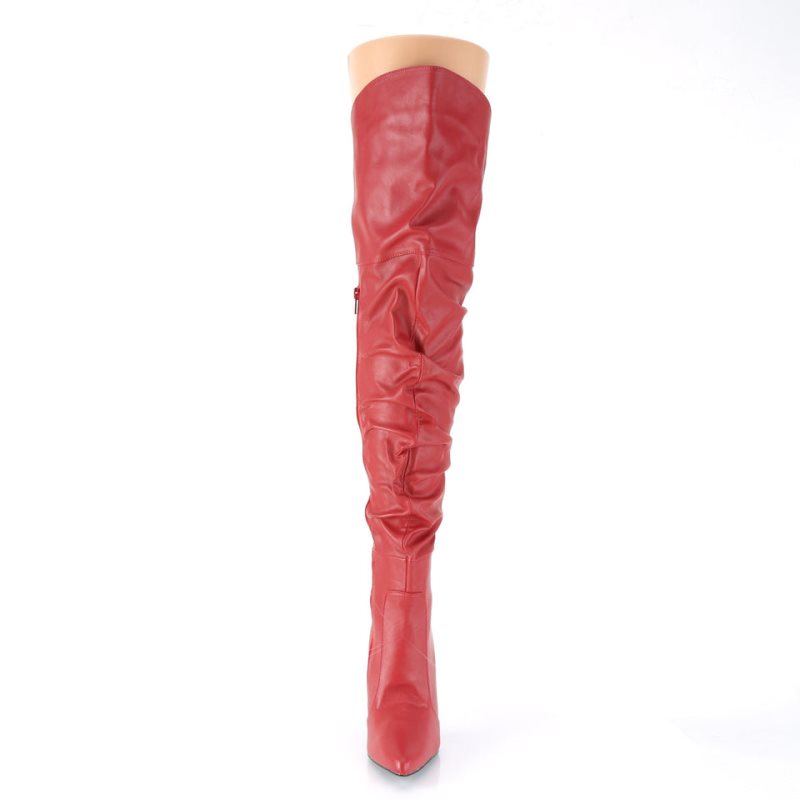 Pleaser Classique-3011 Hoge Hakken Dames Rood | GYLFR-BE