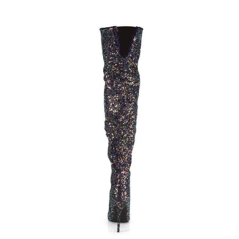 Pleaser Courtly-3015 Hoge Hakken Dames Zwart | YWLGC-BE