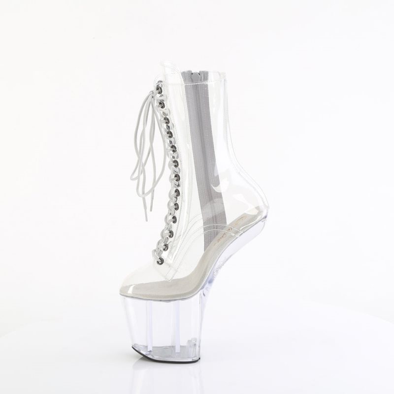Pleaser Craze-1040C Laarzen Dames Clear | HIGWL-BE