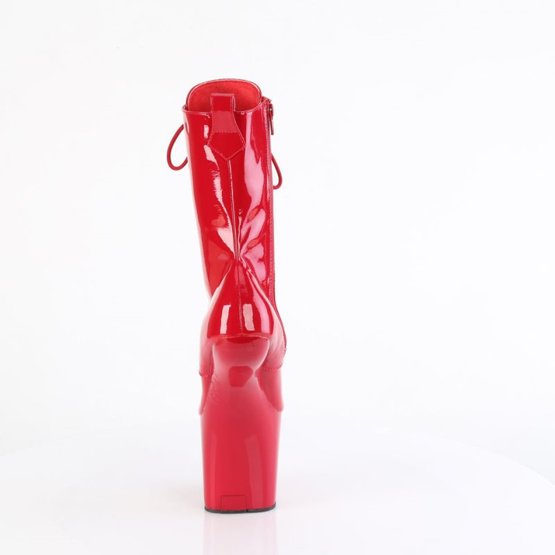 Pleaser Craze-1040 Laarzen Dames Rood | KXUDW-BE