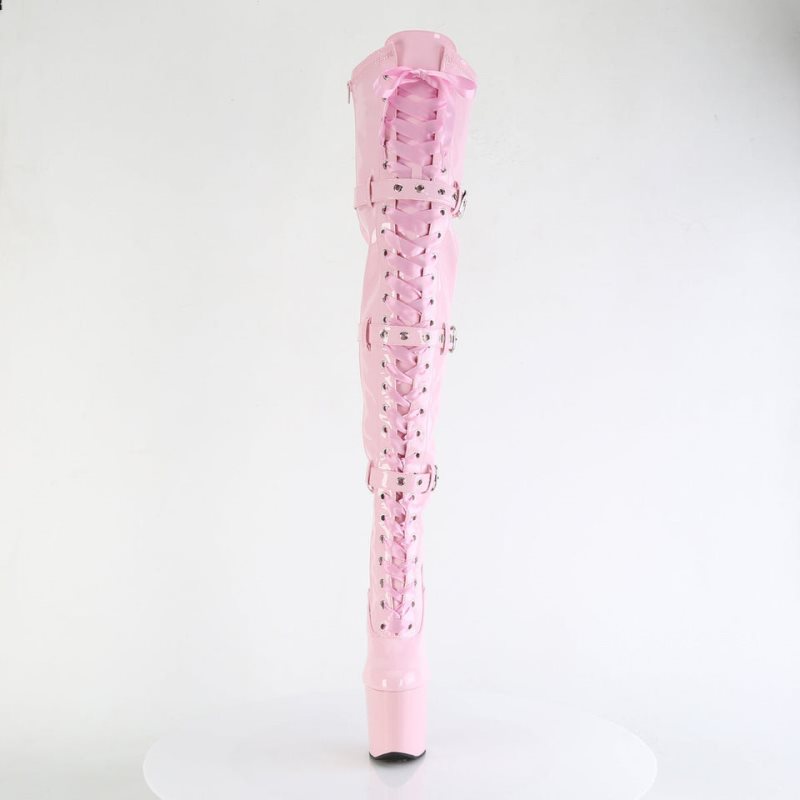 Pleaser Craze-3028 Hoge Hakken Dames Roze | ESOVW-BE