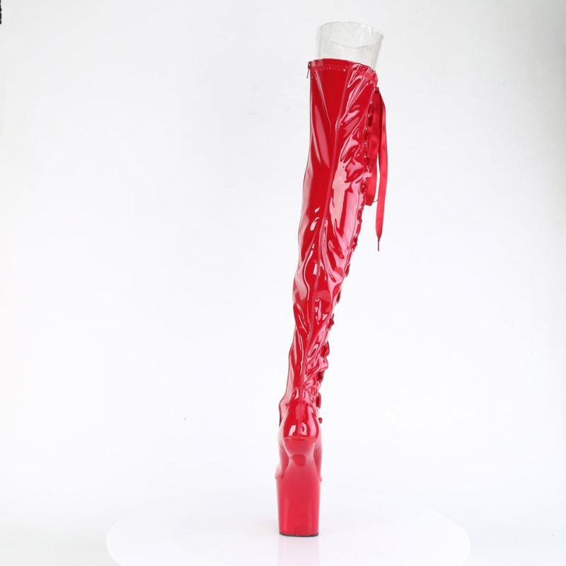 Pleaser Craze-3050 Hoge Hakken Dames Rood | OFJEY-BE