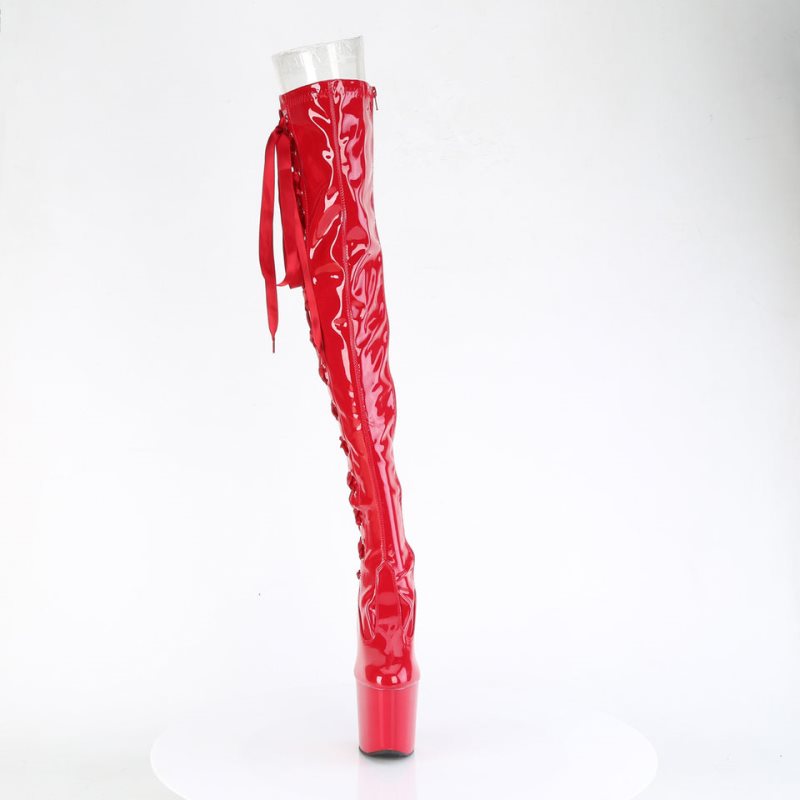Pleaser Craze-3050 Hoge Hakken Dames Rood | OFJEY-BE