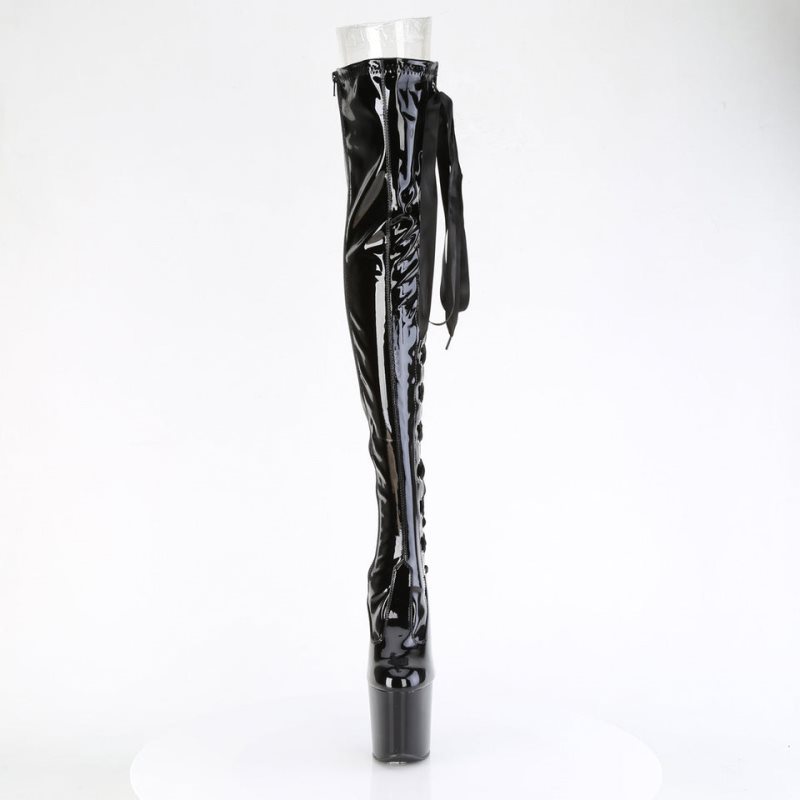 Pleaser Craze-3050 Hoge Hakken Dames Zwart | KTZLS-BE