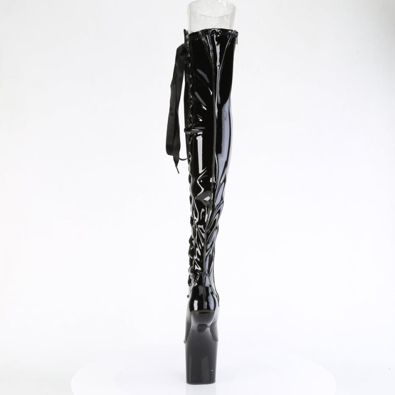 Pleaser Craze-3050 Hoge Hakken Dames Zwart | KTZLS-BE