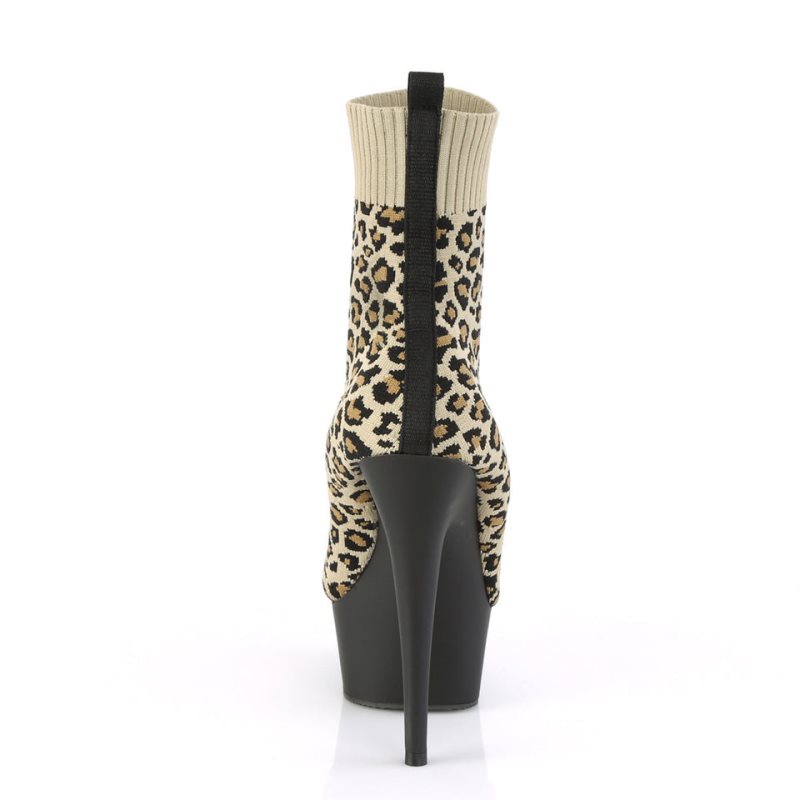 Pleaser Delight-1002LP Laarzen Dames Bruin Zwart | KTISJ-BE