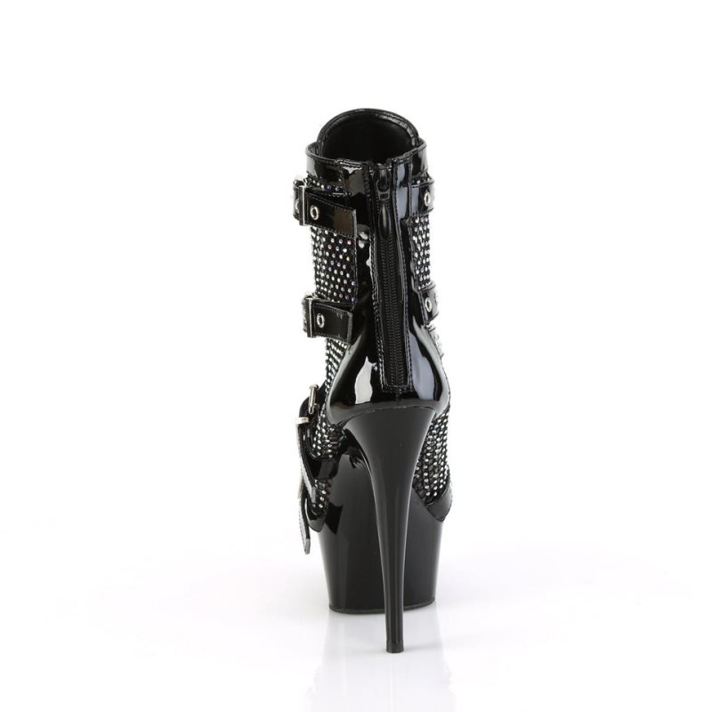 Pleaser Delight-1013RM Laarzen Dames Zwart | VARQX-BE