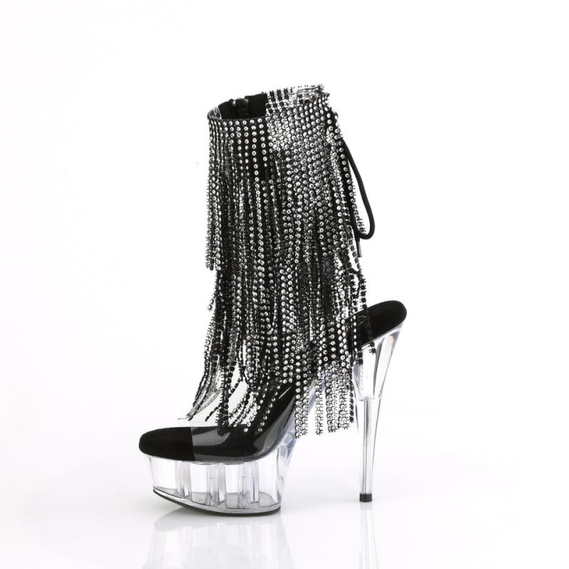 Pleaser Delight-1017RSF Laarzen Dames Zwart | BEUCN-BE