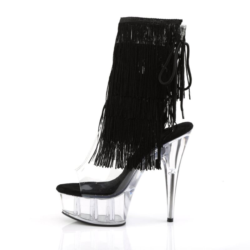 Pleaser Delight-1017TF Laarzen Dames Clear | ZUSQT-BE