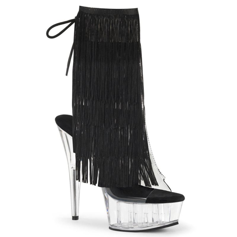 Pleaser Delight-1017TF Laarzen Dames Clear | ZUSQT-BE