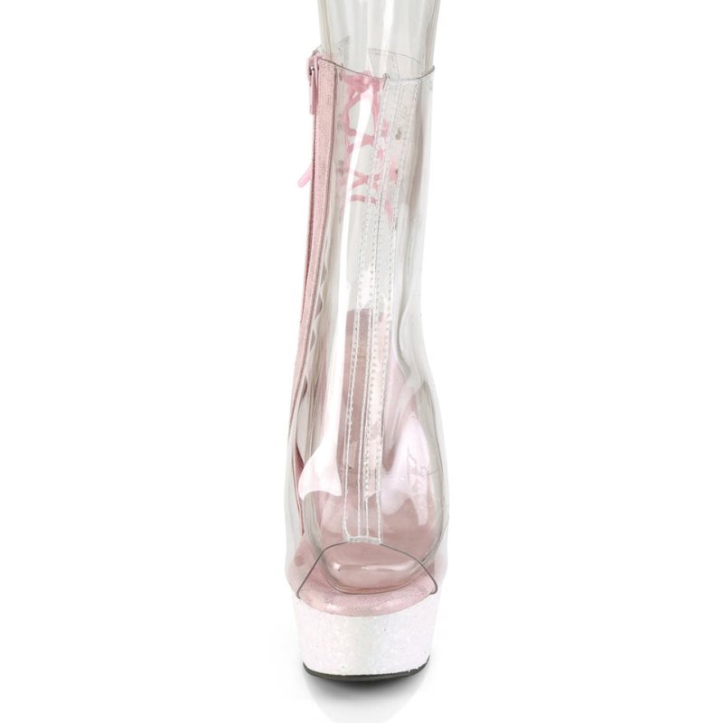 Pleaser Delight-1018C Laarzen Dames Clear | TBRSD-BE