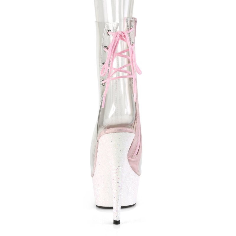 Pleaser Delight-1018C Laarzen Dames Clear | TBRSD-BE