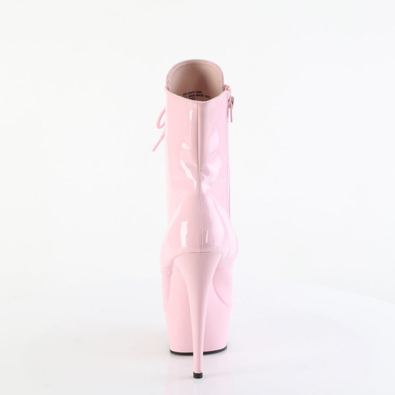 Pleaser Delight-1020 Laarzen Dames Roze | BOTUZ-BE