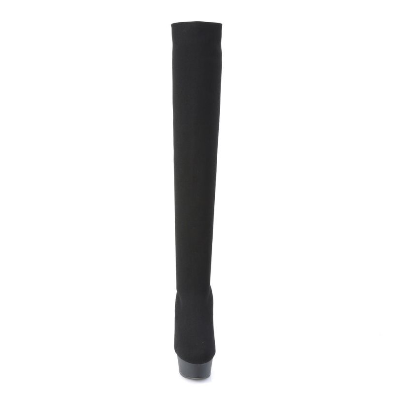 Pleaser Delight-3002-1 Hoge Hakken Dames Zwart | UATYO-BE