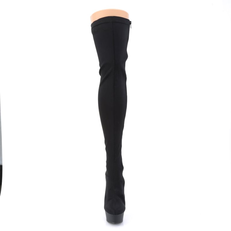 Pleaser Delight-3003 Hoge Hakken Dames Zwart | JWSZM-BE