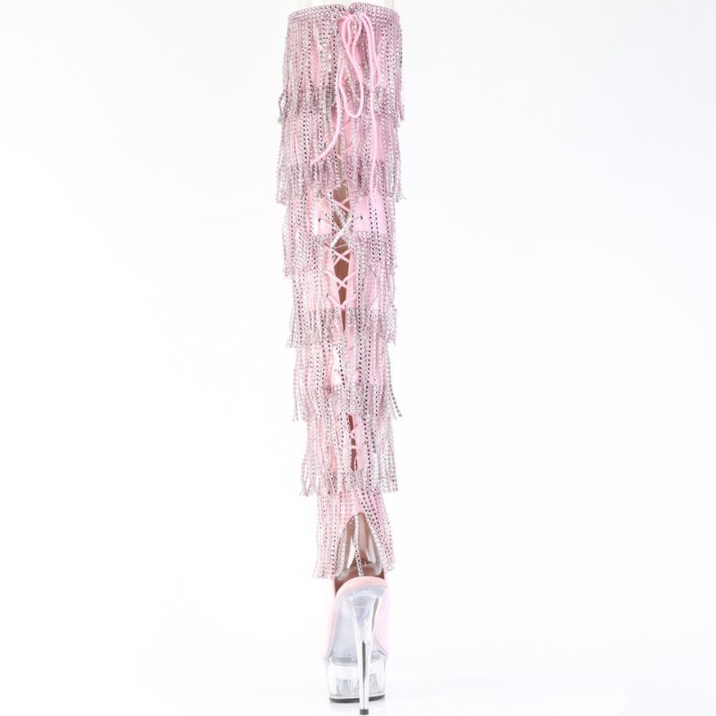 Pleaser Delight-3017HG-RSF Hoge Hakken Dames Roze | XIKYC-BE