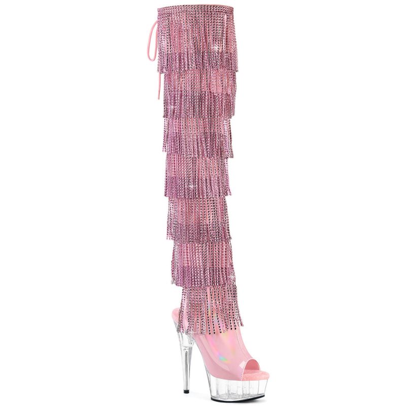 Pleaser Delight-3017HG-RSF Hoge Hakken Dames Roze | XIKYC-BE