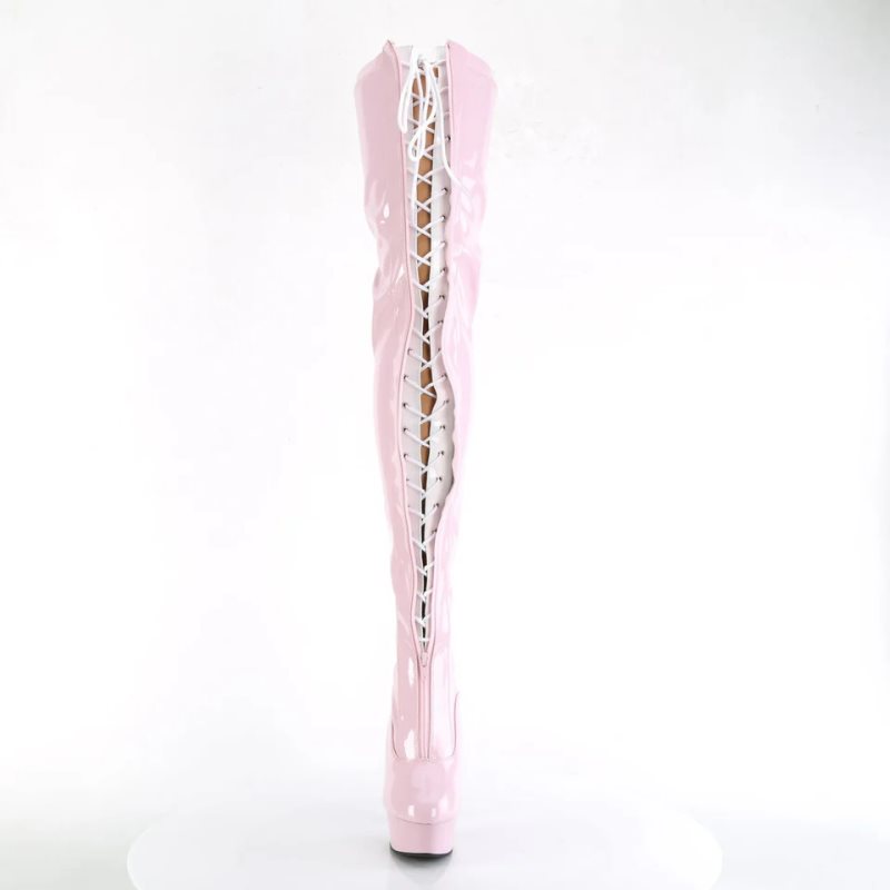 Pleaser Delight-3027 Hoge Hakken Dames Roze | EJGPU-BE