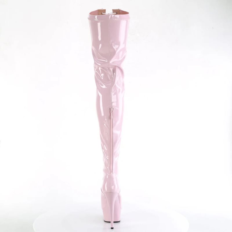 Pleaser Delight-3027 Hoge Hakken Dames Roze | EJGPU-BE