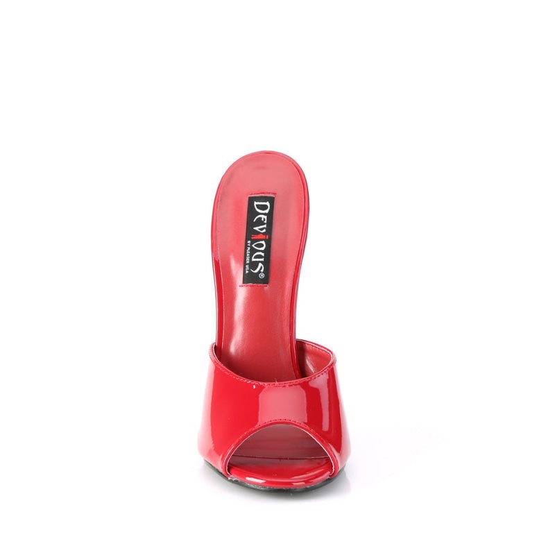 Pleaser Domina-101 Mules Dames Rood | EXLHC-BE