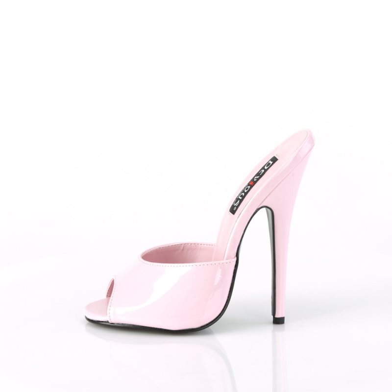 Pleaser Domina-101 Mules Dames Roze | SYKXV-BE